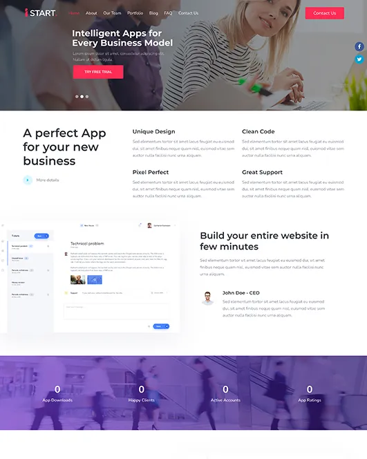 iStart agency homepage preview