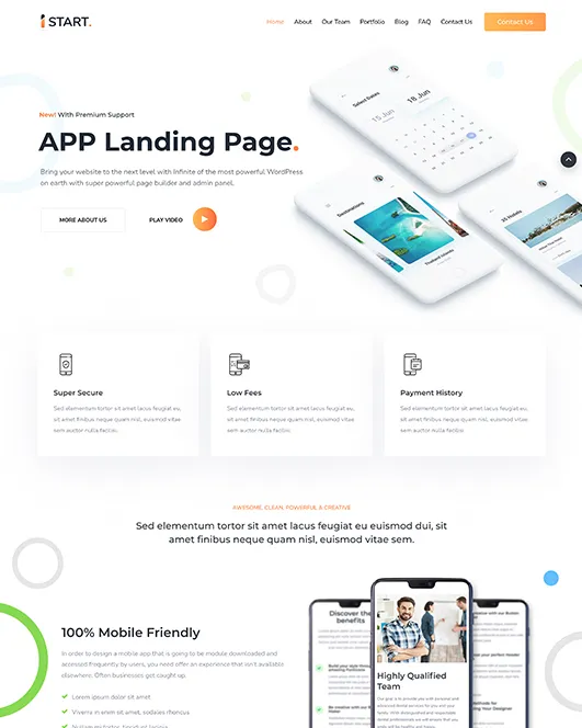 iStart business services homepage preview